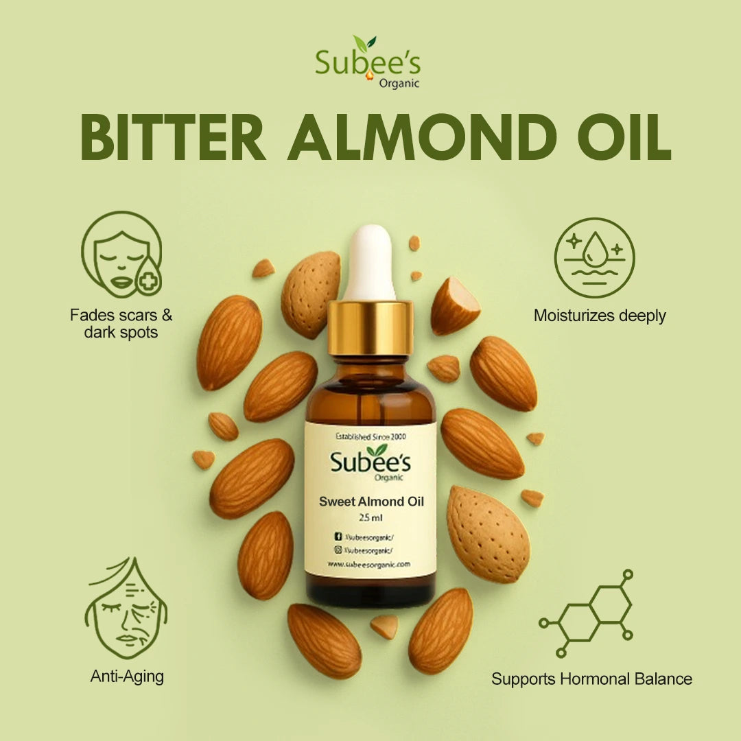 Subee’s Organic Bitter Almond Oil – 25ml
