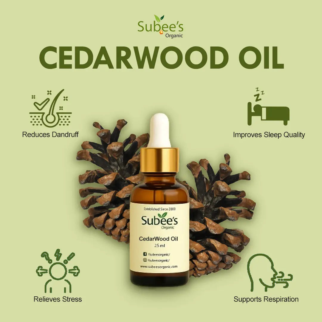 Subee’s Organic Cedarwood Oil – 25ml