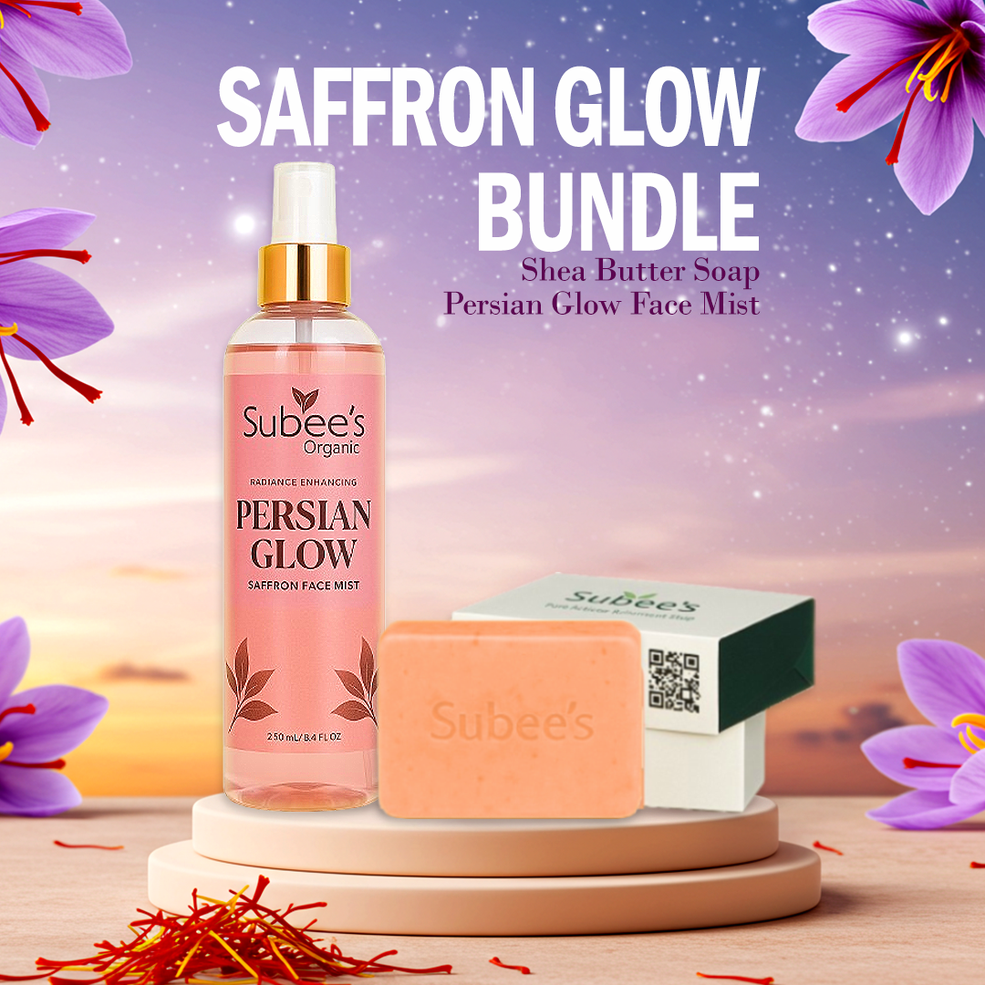 🌼 Saffron Glow Set  | Saffron Face Mist + Shea Butter Soap