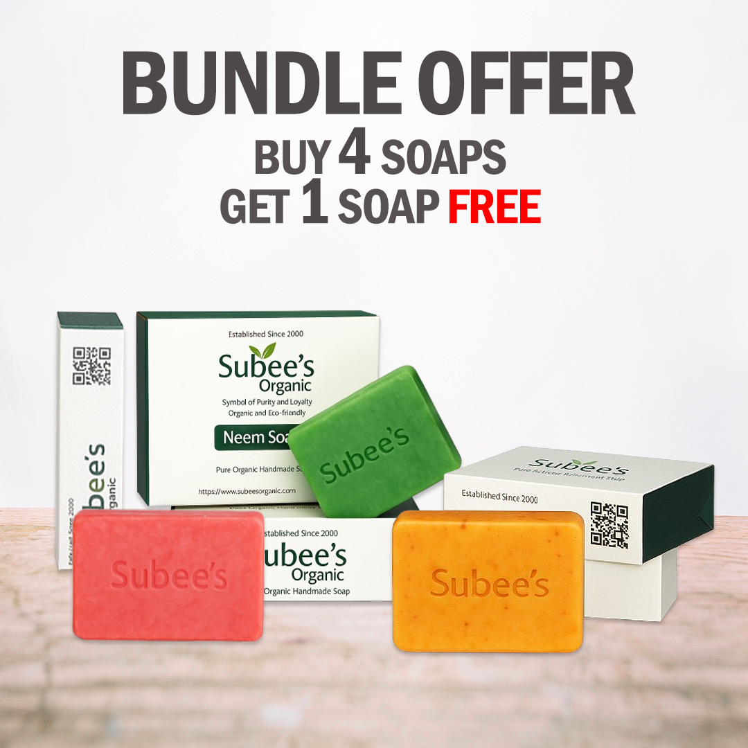 Buy 4 Soaps and Get one Soap Free